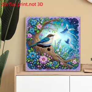 other | 2d/flat 1 Diamond Painting Frameless Painting bird pattern canvas Material used for Office and Bedroom wall Decoration，