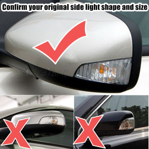 Dynamic Blinker Side Mirror Sequential Indicator LED Turn Signal Light For Volvo S40 2004-2007 V50 2004-2008 C70 2006-2009
