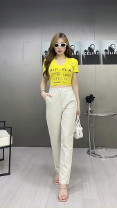 Hello Moderne High Waist Trouser for Women Non-Gartered Pants Slim Fit Semi- Stretchable for Office and Casual 25-32 *HM253