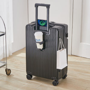 Multi-Functional Luggage Carry-On 20 Inch Front Opening Silent Strong Travel Suitcase for Men And Women ABS PC Material