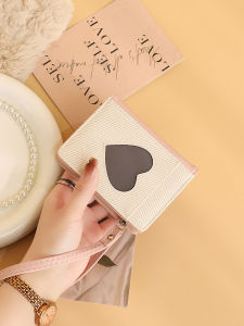 BYUELUN | Korean Style Fashion Fresh Compact Wallet with Heart Shaped Design