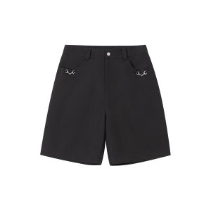 FORNINES | Retro Aged Five Pocket Pants Loose Straight Casual Shorts