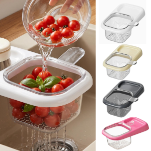 Kitchen Sink Residue Separator Basket / Efficient Food & Tea Leaf Filter Draining Holder / Removable Suction-Type Sink Strainer