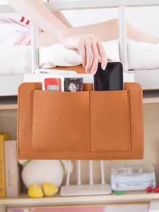 กระเป๋าใส่ของแขวนหัวเตียง กระเป๋าใส่ของสำหรับโทรศัพท์มือถือและเครื่องบังคับระยะไกล กระเป๋าใส่ของสำหรับใช้ในหอพักนักเรียน