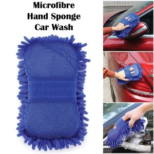 THICK HAND GLOVE CAR WASH MICROFIBRE SPONGE ANTI SCRATCH WASHING GLOVE WET AND DRY USE SARUNG TANGAN BASUH KERETA TEBAL