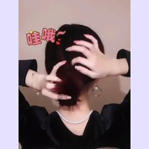 Ikat Rambut Scrunchie Korea Fashion Wanita Elegan Motif Baru Bunga Manik Kristal Mutiara High Quality Impor