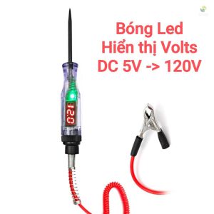 (Loại to) Bút thử điện / đèn đo điện có hiển thị Volts Bóng Led / Bóng Sợi Đốt dây dài