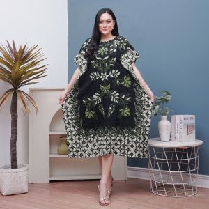 DASTER LOWO DRESS KALONG MOTIF METEOR LINGKAR DADA 130 RAYON TEBAL DAN ADEM BATIK PEKALONGAN