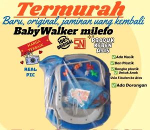READY STOCK BABY WALKER BABY BISA COD MUSIKLAMPU DAN DORONGAN FREE PACKING DUS + BUBBLE WRAP