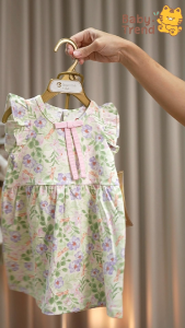 Elegant Kids ชุดลูกสาว 6-24 เดือน ชุดเดรสแขนกุดพร้อมกางเกงซับใน ลายดอกไม้น่ารัก  | Babytrend