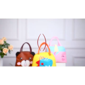 Cartoon Tote Thermal Insulated Lunch Bag Picnic School Bento Box Bag 便当保温袋 Beg Bekal Makanan - KW110