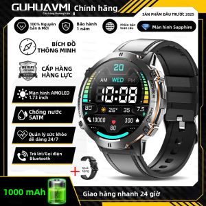 Đồng Hồ Thông Minh T-Rex 3 1000mAh GPS Chống Nước Cấp Quân Sự 10ATM La Bàn Cuộc Gọi Bluetooth Đồng Hồ Thể Thao Dành Cho Nam Màn Hình AMOLED 173 Inch