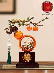 Kisstyle | Good Luck Blessing Persimmon and Gourd Decor
