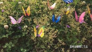 3D Simulation Butterflies Garden Yard Planter Colorful Butterfly Stakes Decoracion Outdoor Decor Flower Pots Decor