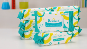 POOMSOFT 10 Packs Baby Wipes Wet 80 Pcs/Pack Alcohol-Free Unscented Baby Wipes Wet Tissue Wipes Baby