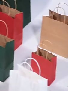 Paperbag Kraft Polos Warna Hijau | Paperbag Shopping Bag | Tas Kertas Polos Kraft Coklat | Paper Bag Kado souvenir wedding packing olshop