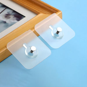 10/20/30pcs Self-Adhesive Hook Strong กาวกรอบรูปเล็บตะขอโปร่งใสไม่มีรอยต่อแขวนผนังแขวนนาฬิกา