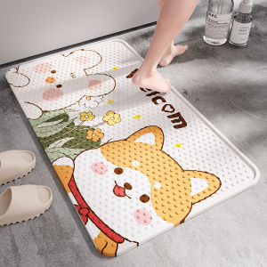 Bathroom Anti-Slip Mat Shower Childrens Bath Area Foot Pad Anti-Fall PVC Pad Toilet Waterproof Bathroom Floor Mat