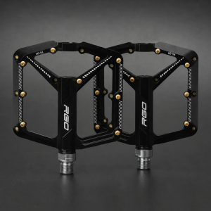 RGO PD-04 Pedals: Triple-Bearing CNC-Machined Anti-Slip Aluminum Alloy Construction—Suitable for Mountain and Road Bikes