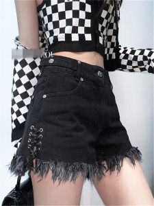 Ultra-Short Denim Shorts Womens Wild Cowboy Short Skirts High Waist Jeans Summer Outerwear Hot Pants Large Size Fat MM