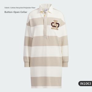 adidas | Womens Striped Long Sleeve Dress