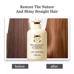 Milk Hair Care Treatment Restoring Conditioner Soft Dry Hair Frizzy Perm Damaged Professional therapy Hair 800ml 修复烫染受损干枯护发素