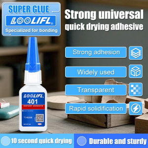 401 Quick Glue Instant Fast Adhesive 20ML Stronger Super Glue Multi-Purpose Fix Super Strong Liquid Colorless Adhesive Glue DIY