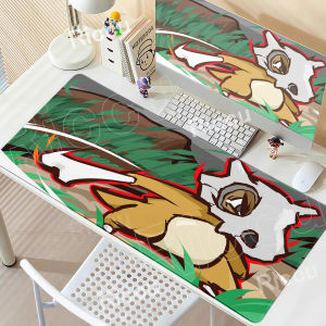 Potdemiel | Anime Cartoons Cubone Large Esports Mouse Pad Gamer XXL Keyboard MousePad Gaming Pokemon Rubber Desk Mat PC Accessories Carpet