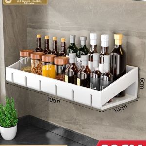 Space-saving Wall Mounted Shelf White