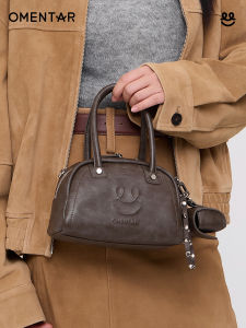 Omentar | Leather Boston Bag for Women Commuting