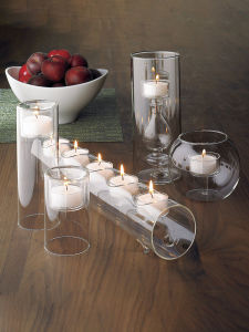 Candlestick Decoration European Romantic Candlelight Dinner Wedding Showroom Display Bar Western Restaurant Glass Candle Cup