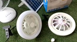 WEWANT Lampu Kipas Angin Plafon Remote 2in1 36W LED Multifunction Ceiling Fan Light