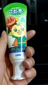 Kem Đánh Răng Trẻ Em Lion Nhật Bản 40g - Vị Trái Cây An Toàn cho Bé - Kem đánh răng nuốt được