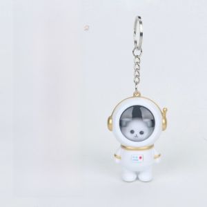 Audiolarphosphorescent Doll Starry Astronaut Keychain Cute Astronaut Teddy Bear School Bag Pendant Adorable Home Decor Hooks
