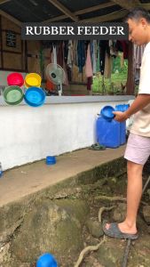 GLP Rubber Pot Feeder 12cm for Small Pets | Chicken Rabbit Hamster Dog Cat Guinea Pig