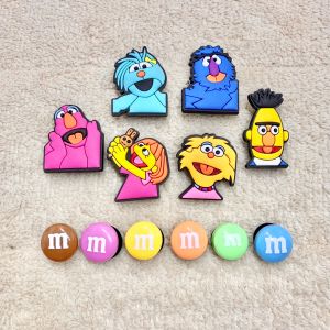 JBSET 🌈⚡️ตัวติดรองเท้ามีรู “เซซามี มิกซ์ 2 ” เซต12ชิ้น ⚡️🌈👠shoe Charm ”Sesame Mix 2“  1set/12PCs สุดน่ารัก ดูดี ดูมีอะไร