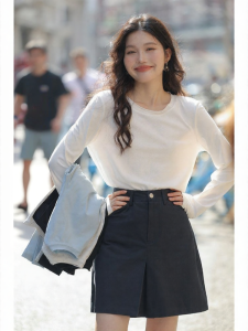 Mixd | Áo Thun Dài Tay Cotton Làm Đồ Lót Trắng