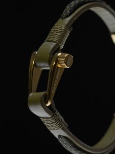 BORCH&CO. Gelang Kulit Pria Leather Bracelet - Nautical Prime Green