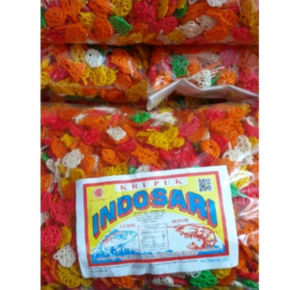 KERUPUK BUNGA WARNA WARNI INDOSARI KERUPUK BABANGI PER BALL 5 kg