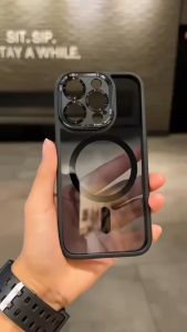 MIRROR CASE เคสอะคริลิค กล้องเงา ขอบสี กันเลนส์กล้อง  สำหรับไอโฟน11 i12 12pro 12proMax i13 13pro 13proMax i14 14pro 14proMax i15 15pro 15proMax