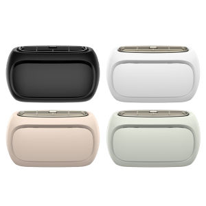 Outdoor Bladeless Fan Type C Rechargeable Electric Desktop Fan 4 Gears Portable Personal Fan for Outdoor Sports