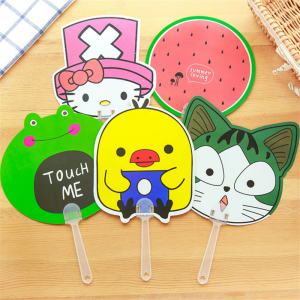 Korean Style Cute Cartoon Mini Portable Plastic Handheld Fan Summer Essential for Students And Children Lovely Compact Size