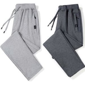 Summer 2024 Mens Loose Straight Leg Sport Pants Casual Outdoor Workwear Trousers Long with Pockets Outdoor Leisure Pants