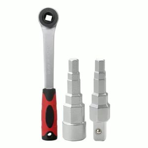 For Nipples Radiator Valve Tool Radiator Ratchet Spanner Silver And Black Color Easy To Use Fits 1/2" Ratchet Handle