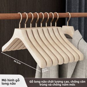 XUANG | Giá Treo Quần Áo Gỗ Vai Rộng Dùng Cho Nhà và Khách Sạn