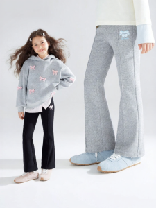 MUCMUKN | Ribbon Embroidered Soft Corduroy Girls Trousers