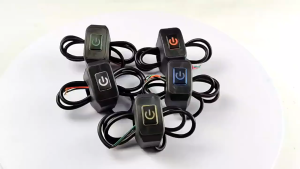 Motorcycle Modified On/Off Handlebar Switch with Led Light Control Switch Button Universal