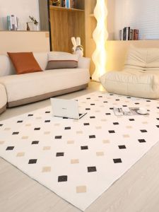 YONCHAG | Thảm Nhái Cashmere Kiểu Kem Sang Trọng Trang Trí Nhà