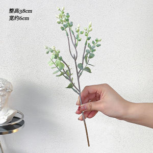 Eucalyptus Branch Artificial Green Plant Fake Flower Bouquet Home Decorative Placement DIY Floral Material Modern Minimalist Style Plastic
