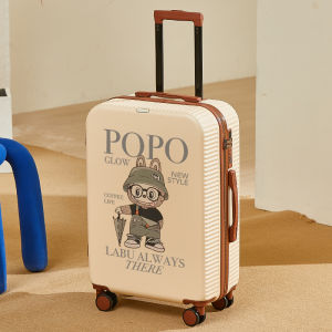 2025 New Womens Cute Multi-Functional Carry-On Luggage Cartoon Small Travel Suitcase with Password Lock And Pull Rod